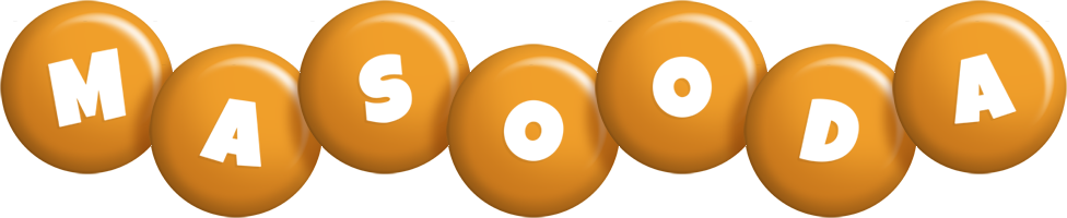 Masooda candy-orange logo