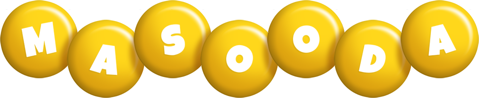 Masooda candy-yellow logo