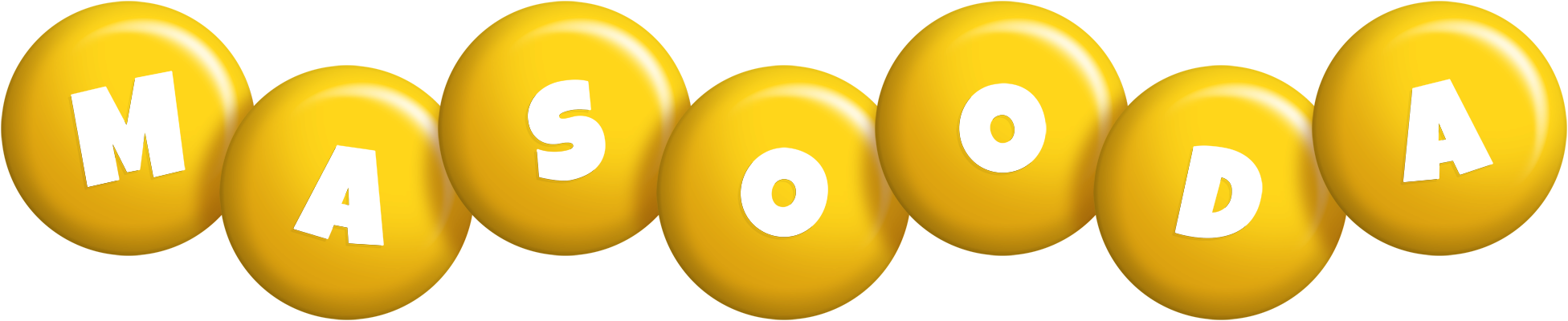 Masooda candy-yellow logo