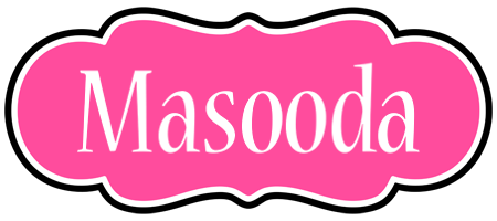 Masooda invitation logo