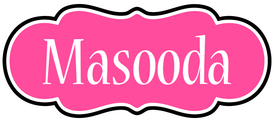 Masooda invitation logo