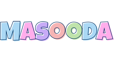 Masooda pastel logo