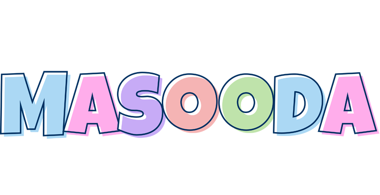Masooda pastel logo