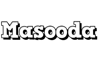 Masooda snowing logo