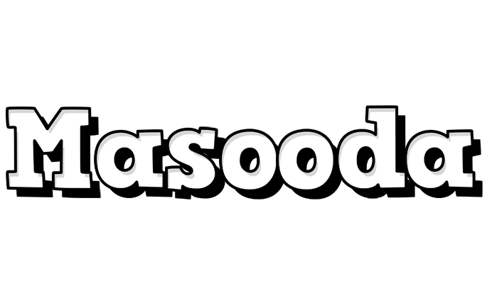 Masooda snowing logo