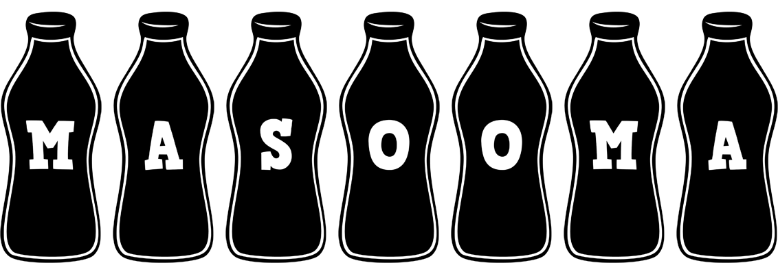 Masooma bottle logo