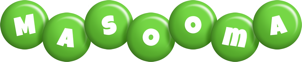 Masooma candy-green logo