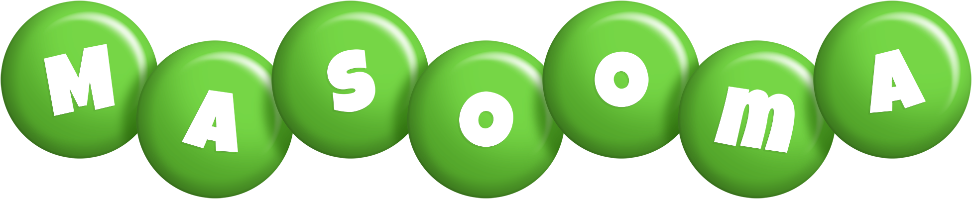 Masooma candy-green logo