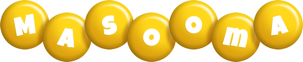 Masooma candy-yellow logo