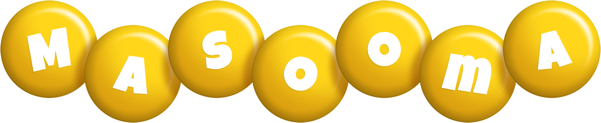 Masooma candy-yellow logo