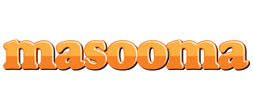 Masooma orange logo