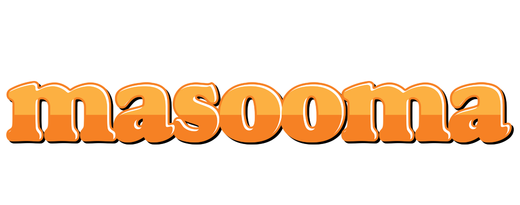 Masooma orange logo