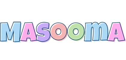 Masooma pastel logo