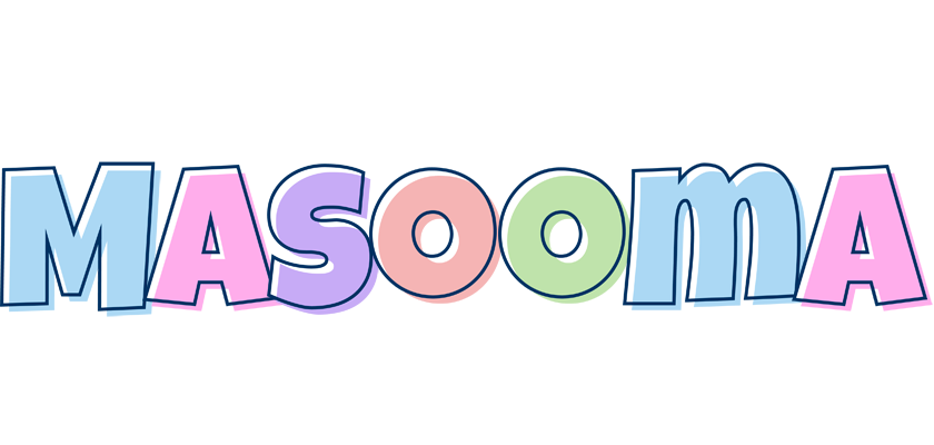 Masooma pastel logo