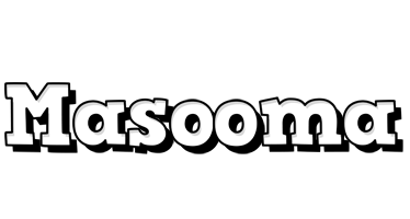 Masooma snowing logo