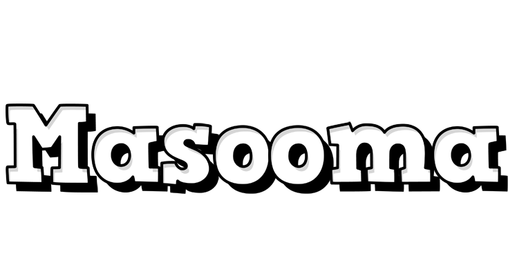 Masooma snowing logo