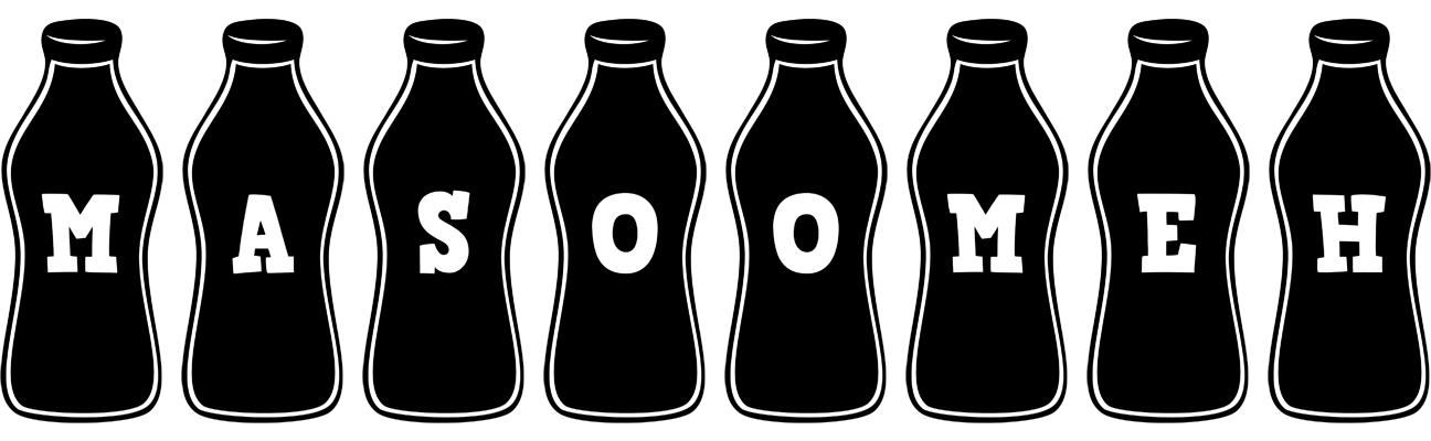 Masoomeh bottle logo