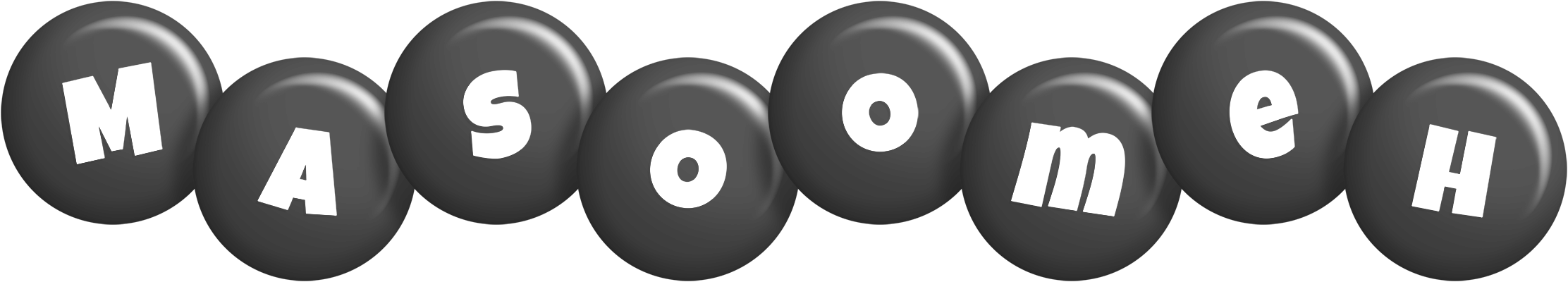 Masoomeh candy-black logo
