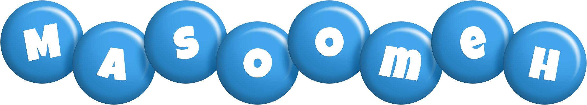 Masoomeh candy-blue logo
