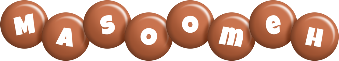 Masoomeh candy-brown logo