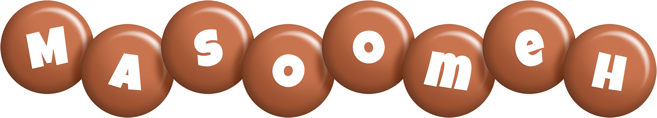 Masoomeh candy-brown logo