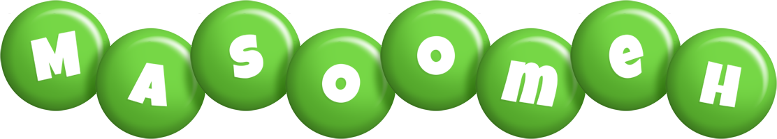 Masoomeh candy-green logo