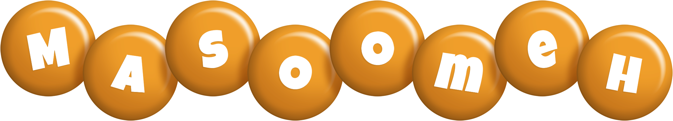 Masoomeh candy-orange logo