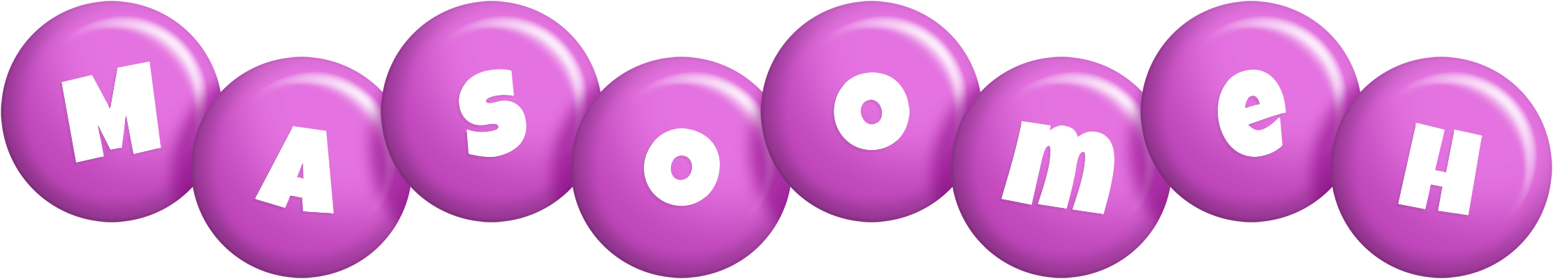 Masoomeh candy-purple logo