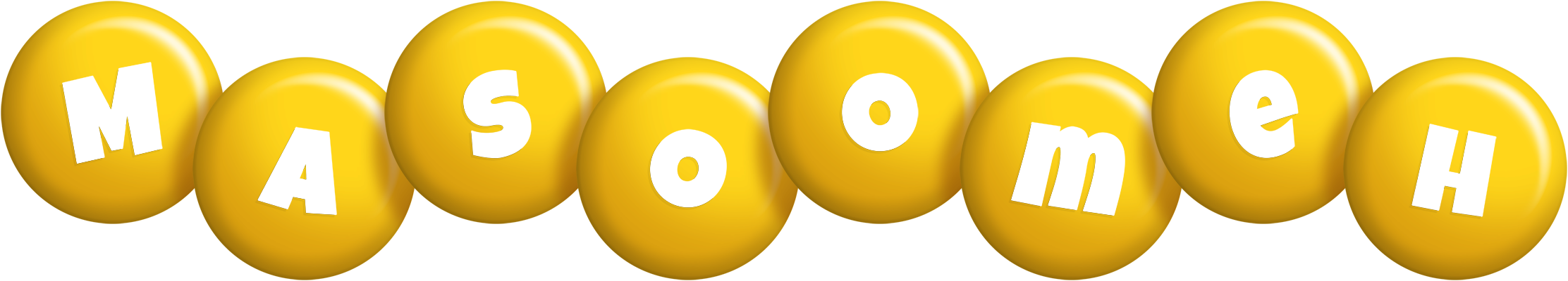 Masoomeh candy-yellow logo