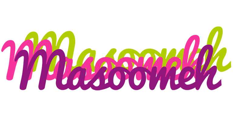 Masoomeh flowers logo