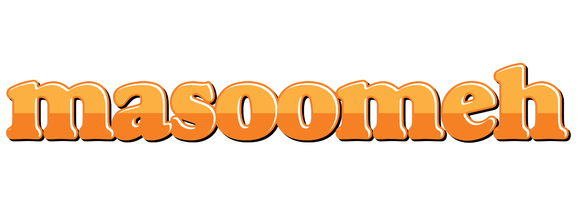 Masoomeh orange logo