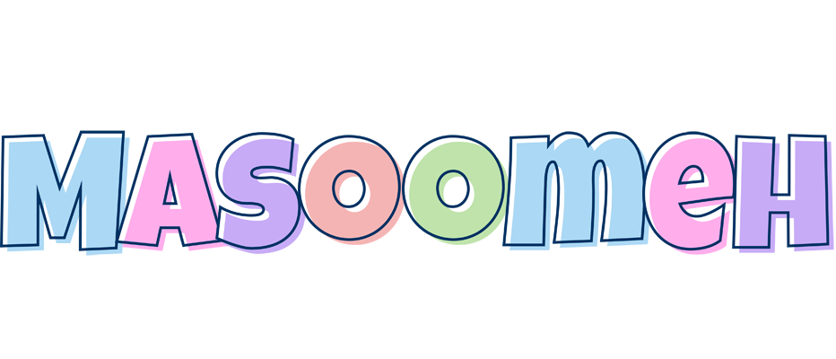 Masoomeh pastel logo