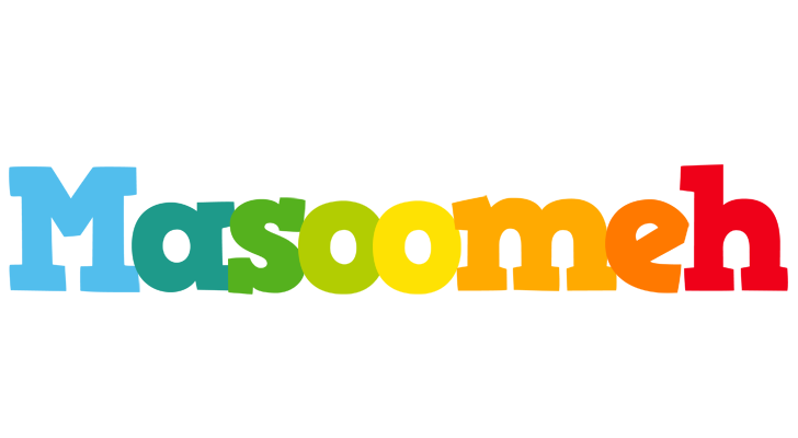 Masoomeh rainbows logo