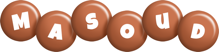 Masoud candy-brown logo