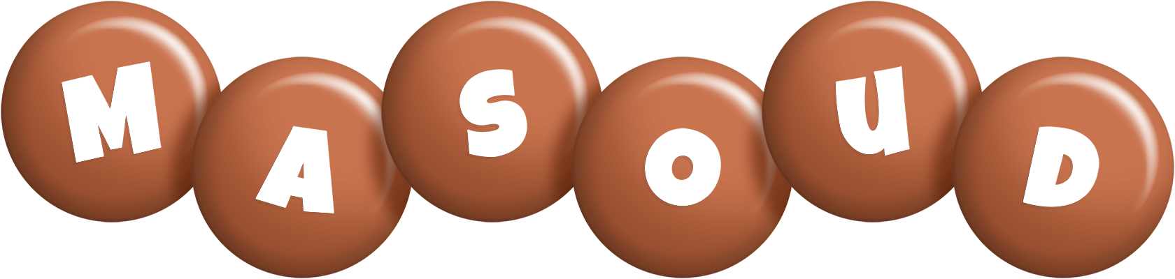 Masoud candy-brown logo