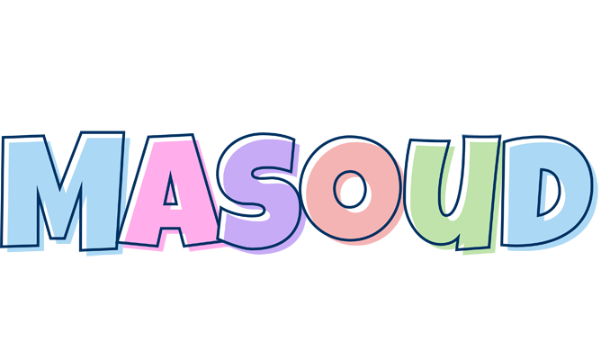 Masoud pastel logo