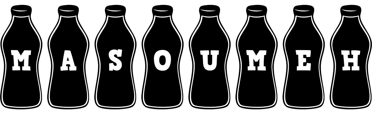 Masoumeh bottle logo