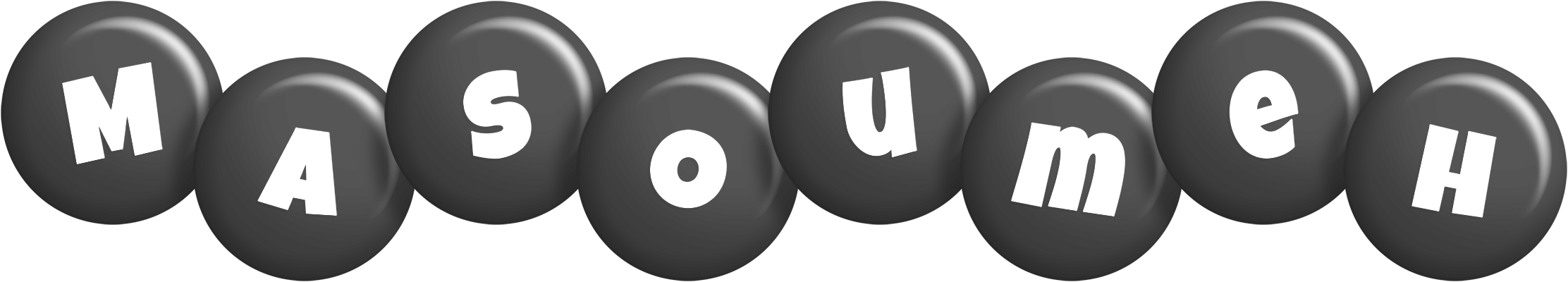 Masoumeh candy-black logo
