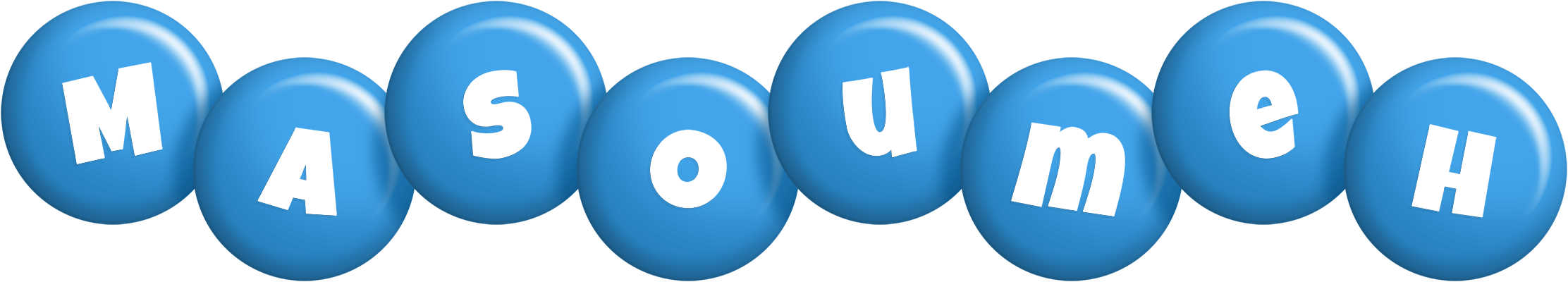 Masoumeh candy-blue logo