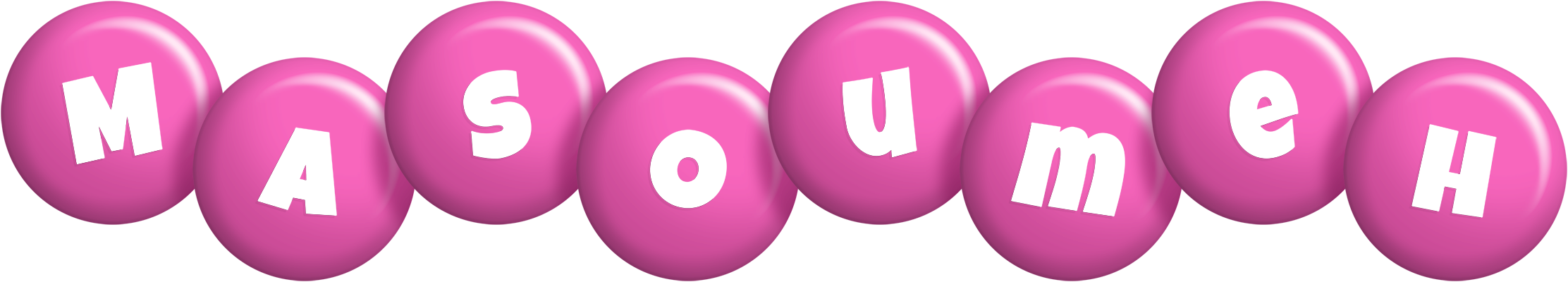 Masoumeh candy-pink logo