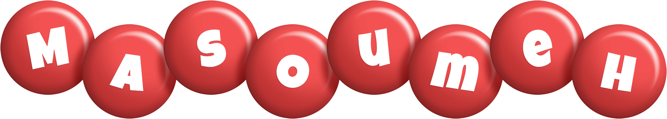 Masoumeh candy-red logo