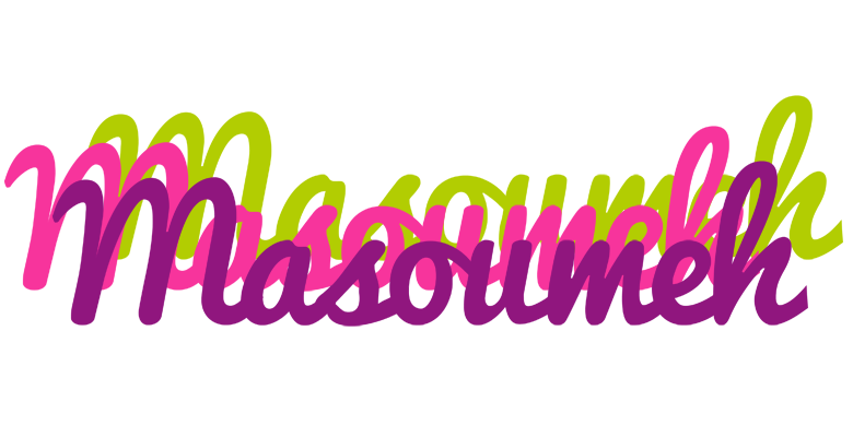 Masoumeh flowers logo