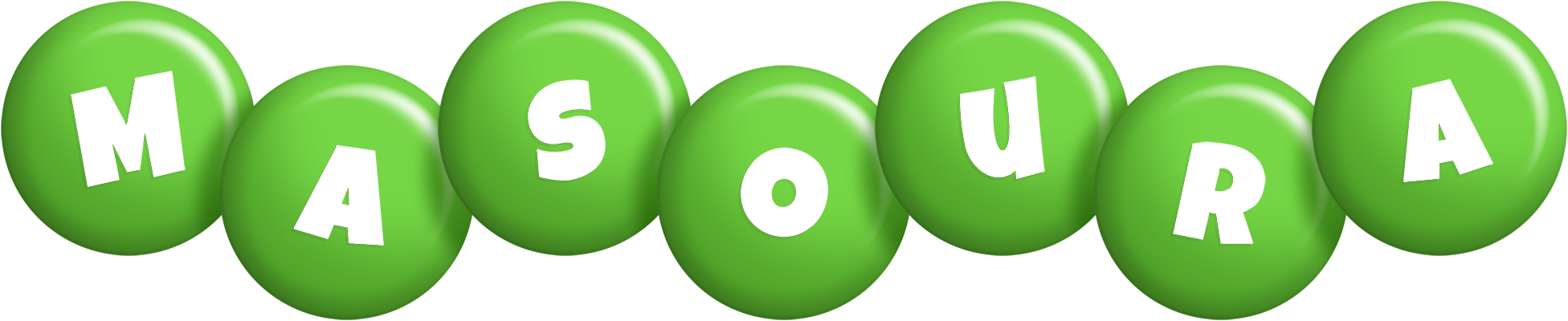 Masoura candy-green logo