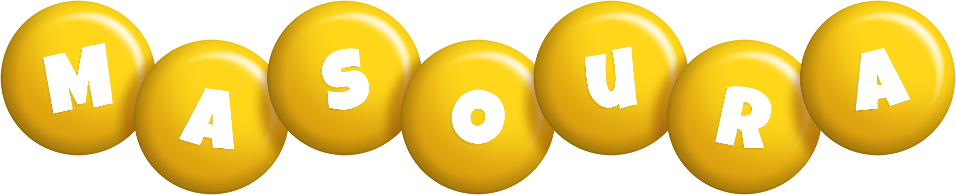 Masoura candy-yellow logo