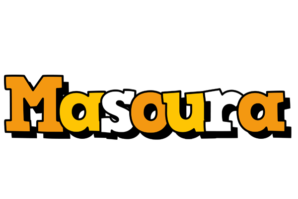 Masoura cartoon logo
