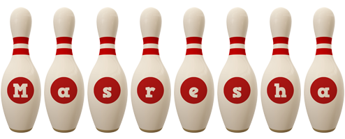 Masresha bowling-pin logo