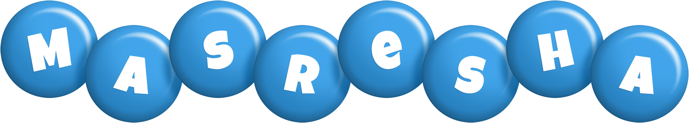 Masresha candy-blue logo