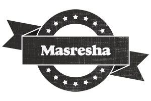 Masresha grunge logo