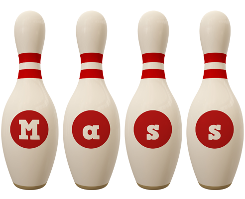 Mass bowling-pin logo