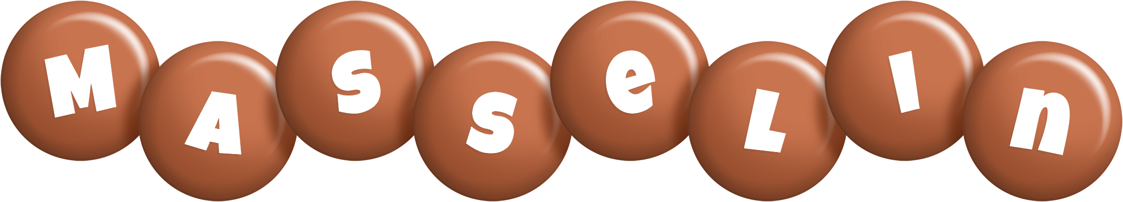 Masselin candy-brown logo